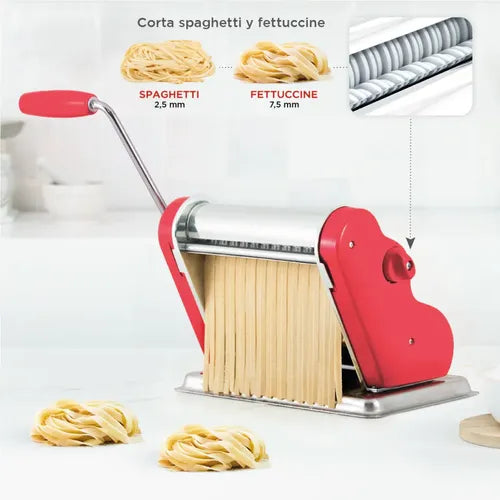 Maquina De Pastas Acero Inox Pastalinda Clásica 200 Coral