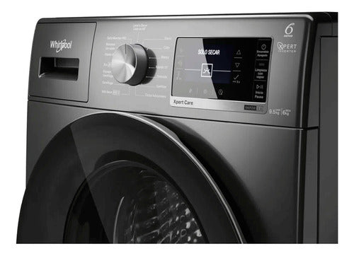 Lavasecarropas Automático Whirlpool Wnc95as Inverter Titanio Gris