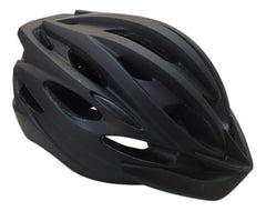 Casco Bicicleta Tm Con Ventilación Visera Luz Seguridad Talle L Negro