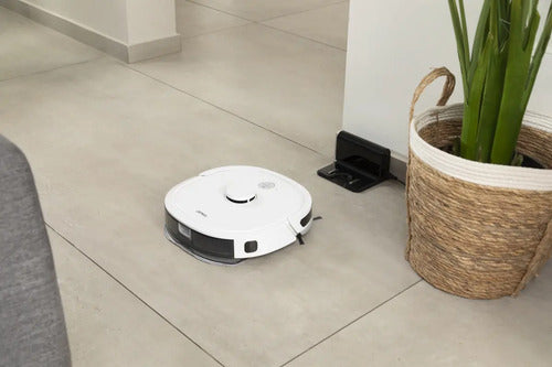 Aspiradora Y Trapeadora Robot Con Control App. Wifi. Tecnologia Laser. Mapeo. Sensores Anticaida. Blanco
