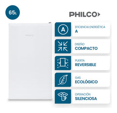 Freezer Vertical Philco Phcv065b 65lts Color Blanco