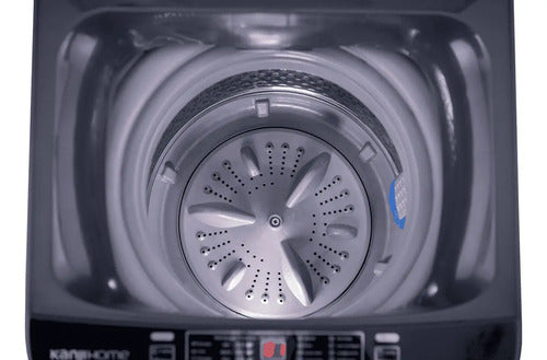 Lavarropas Automático Carga Superior Kanji Kjh-wmcvsl6k Gris Oscuro