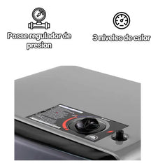 Estufa Gas Envasado Kanji 3800 Kcal/h Con Ruedas Y Válvula Seguridad Gris