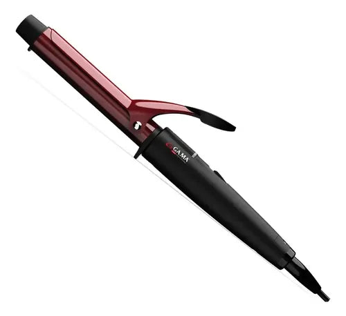 Rizadora De Barril Ga.ma Italy Tourmaline Rgstd-n 3.3cm De Diámetro Color Negro/rojo