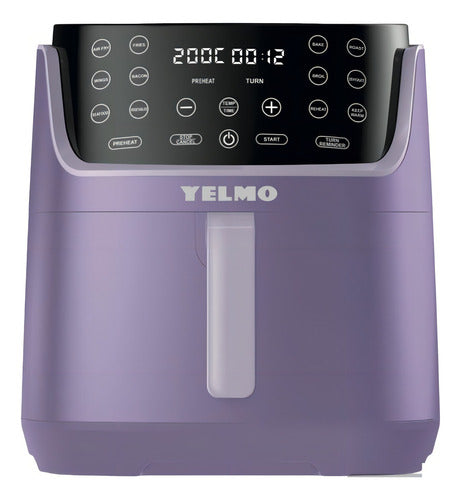 Freidora De Aire Yelmo Fr-7313 9lts Pantalla Táctil Lila Lila