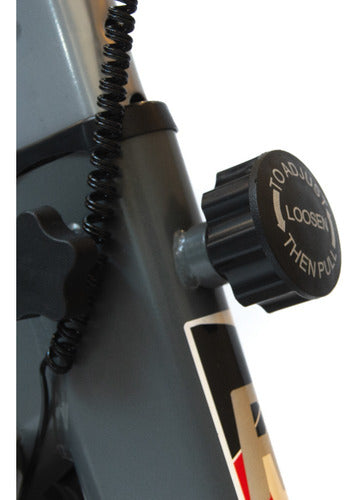 Bicicleta Fija Para Spinning Randers Arg-874sp-r 13kg H120kg Gris