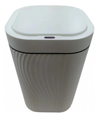 Cesto De Basura Inteligente De 15lts Con Sensor Vivendi Blanco