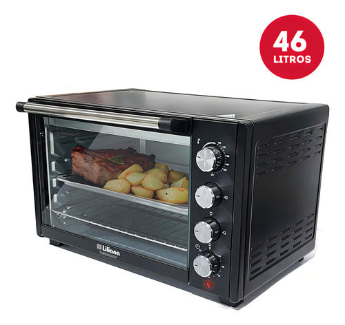 Horno Eléctrico Liliana 46 Lts 2200w 250ºc Negro Ao460