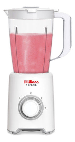 Licuadora Liliana Chopblend Blanca 1.5 Lts Color Blanco