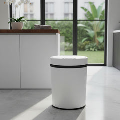 Cesto De Basura Con Sensor Inteligente Vivendi De 15lts Blanco