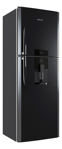 Heladera Con Freezer Drean Hdr400f41n Ciclica Dispenser Cs Negro