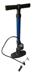 Inflador De Pie Tm Foot-pump Con Medidor Para Bicicletas Azul