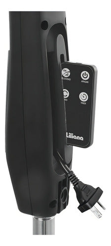 Ventilador De Pie Digital 20 Liliana Vp20r Con Control Remoto 3 Velocidades