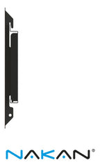 Soporte Fijo De Tv/monitor Nakan Spl282f De 23'' A 43'' Negro