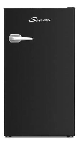 Heladera Siam Bajo Mesada Cíclica Retro 83l Negra - Hsi-bm090nr2 Negro