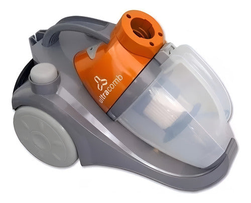 Aspiradora Ultracomb As4220 Sin Bolsa 1600w 1,5l Tio Musa Gris/naranja