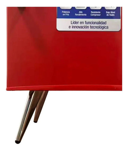 Heladera Frigobar Kanjihome Kjh-50vin-r Retro De 50lts Rojo