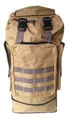 Mochila Camping Trekking Outdoor De 70 Lts Marron Tio Musa Marrón Claro