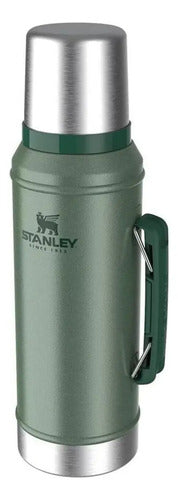Termo Stanley Classic Legendary Bottle 1.0 Qt Acero Inoxidable 0.95 Lts Verde Resistente Hammertone Green