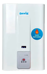 Calefón Gas Natural Escorial 14l Blanco Digital Automático Energía A Gn