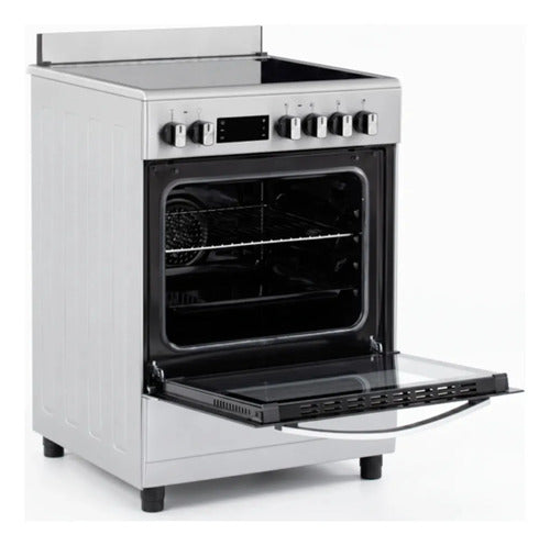 Cocina Escorial Cev-60 60cm Eléctrica Vitrocerámico Plateado