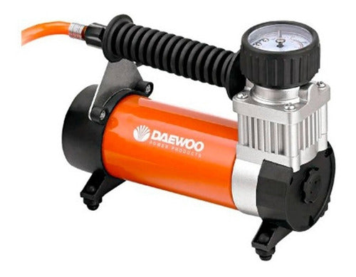 Compresor De Aire Portatil Daewoo Dw55-p Maletin Kit 12v Cts Naranja/negro/gris Monofásica