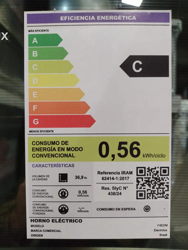 Cocina A Gas Electrolux F4edm De 4 Hornallas Doble Horno Negro