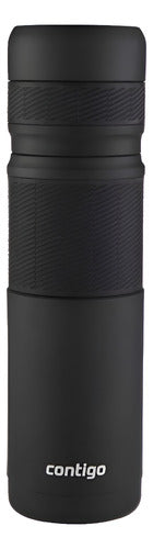 Termo Contigo Black 1100ml Acero Inx Bebidas Calientes Frias Negro