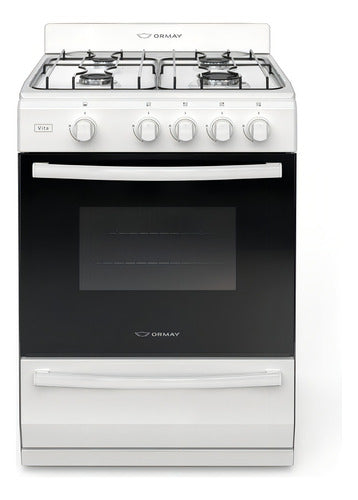 Cocina Ormay Blanca Vita Multigas Easi Clean Modelo Color Blanco