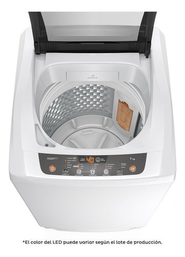 Lavarropas De Carga Superior Gafa Fuzzyfit De 7kg Blanco