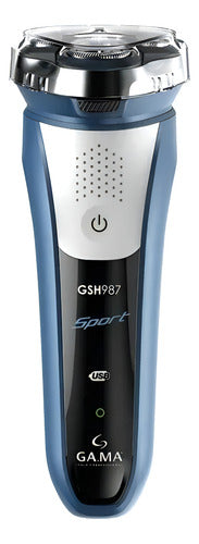Afeitadora Gama Gsh987s 150041 Sport Usb Color Celeste