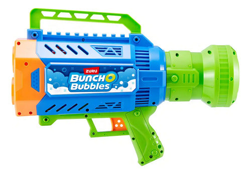Mega Pistola De Burbujas Zuru Buncho Bubbles Color Azul