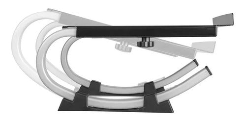 Base Para Notebook Escritorio Movil Regulable Onebox Obs1 Negro