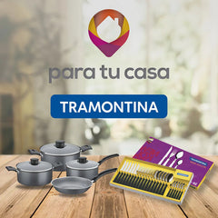 Juego De Cubiertos Tramontina Carmel 24 Pz Cuchillo Tenedor Color Lila