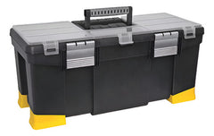 Caja Plástica Porta Herramientas C/ Manija Stanley 22-080 Cs Negro/amarillo