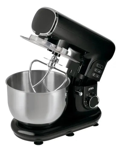 Batidora Planetaria Atma Bp24b0an Acero Inox 6 Vel Negro 60hz