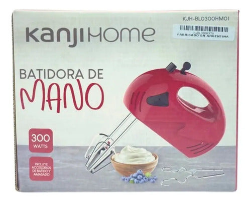 Batidora De Mano Kanji Kjh-bl0300hm01r | Roja Color Rojo