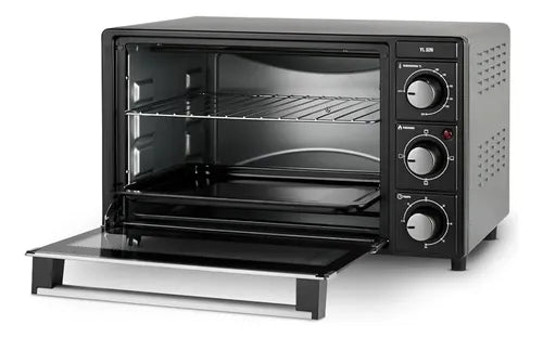 Horno Eléctrico Yelmo Yl-32n De 32lts Temporizador 1500w Grill Color Negro