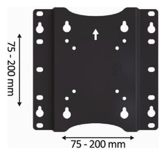 Soporte Fijo Tv Lcd Nakan Nak-456 De 17 A 43 Pulgadas 30kg Negro