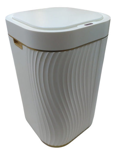 Cesto De Basura Inteligente Con Sensor Vivendi De 15lts Blanco