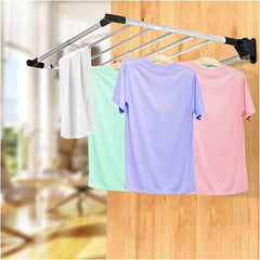 Tender Fijo De Pared Para Ropa Acero Inox Plegable Ob-pr2 Gris