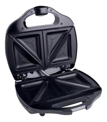 Sandwichera Peabody Pe-s6191 Antiadherente 4 Triangulos Negro