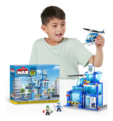 Bloques Max Estacion De Policia City Police 321 Piezas Zuru Versión Del Personaje Estacion De Policias