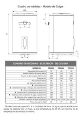 Termotanque Eléctrico Rheem  Tec085rh Gris Oscuro 85litross Gris Oscuro