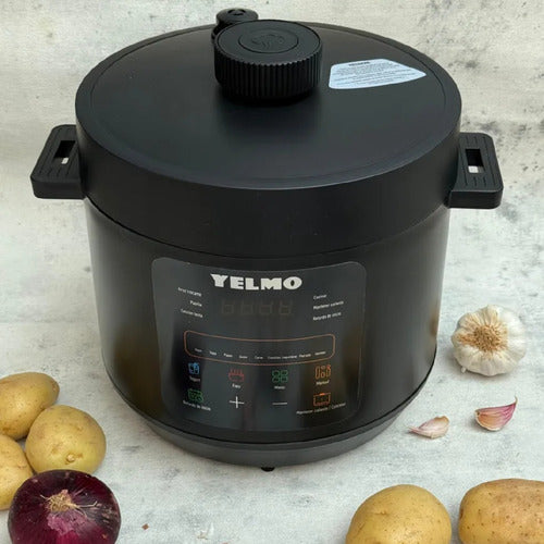Olla Eléctrica A Presión Yelmo Ps-7006 D11 Prog 1000w 6l Cts - Negro - 50