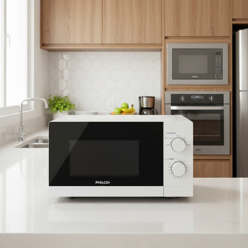 Microondas Philco Wphrw20uatm 20l Blanco 5 Niveles 700w