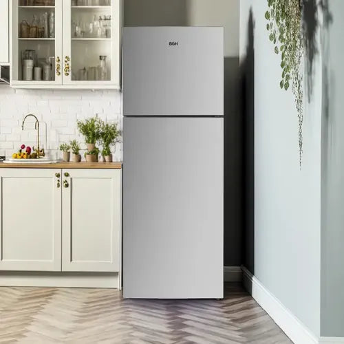 Heladera Inverter No Frost Bgh 338l Brt330i1a Inox Gris