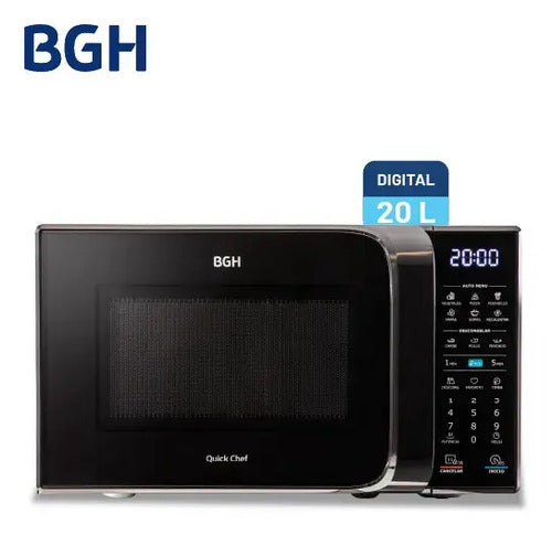 Microondas Digital Bgh B120dn20i 20lt Negro