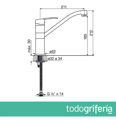Fv B1 Arizona 0411.02/b1 Cromado 212x185mm Cromo