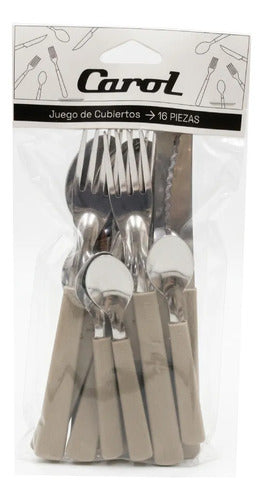 Bateria Set 7 Piezas Carol Cacerolas Sarten Jarro Cubiertos Suela